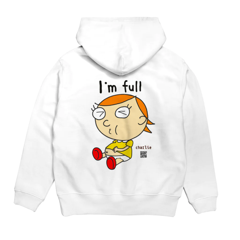 charlolのI'm full charlie Hoodie:back