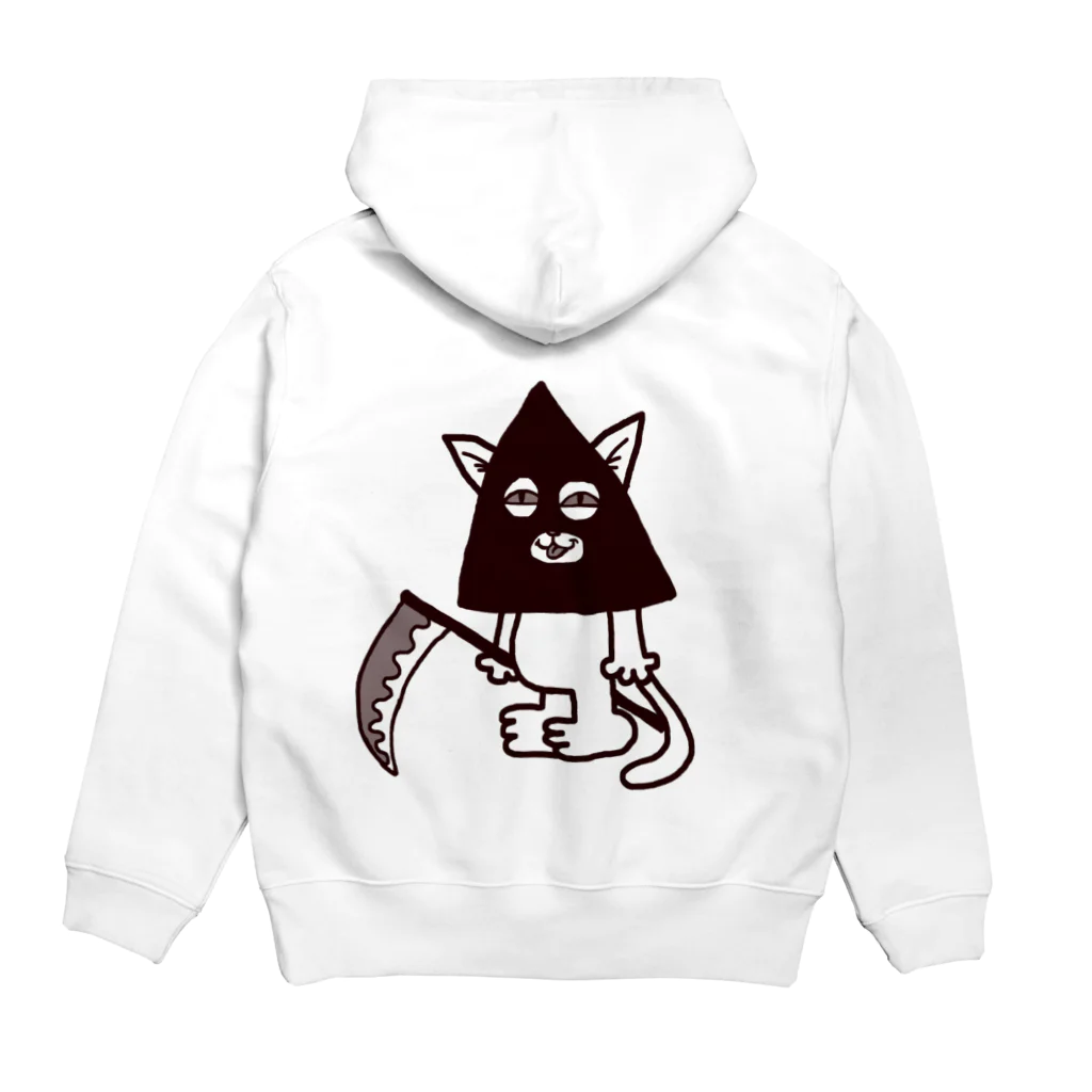 ぶてぃっく はくちのしけいしっこうねこ Hoodie:back