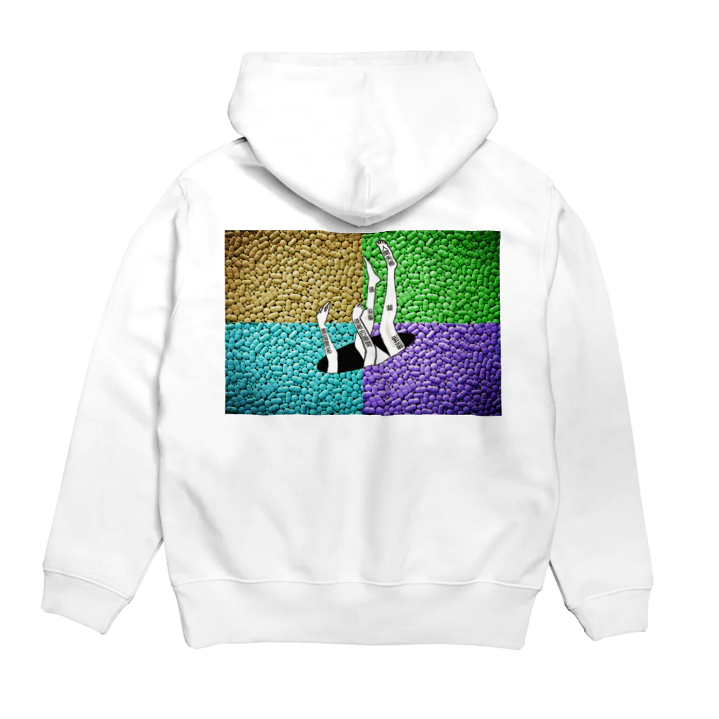 PSYCHEDELIC ART Y&Aの脱落 Hoodie:back