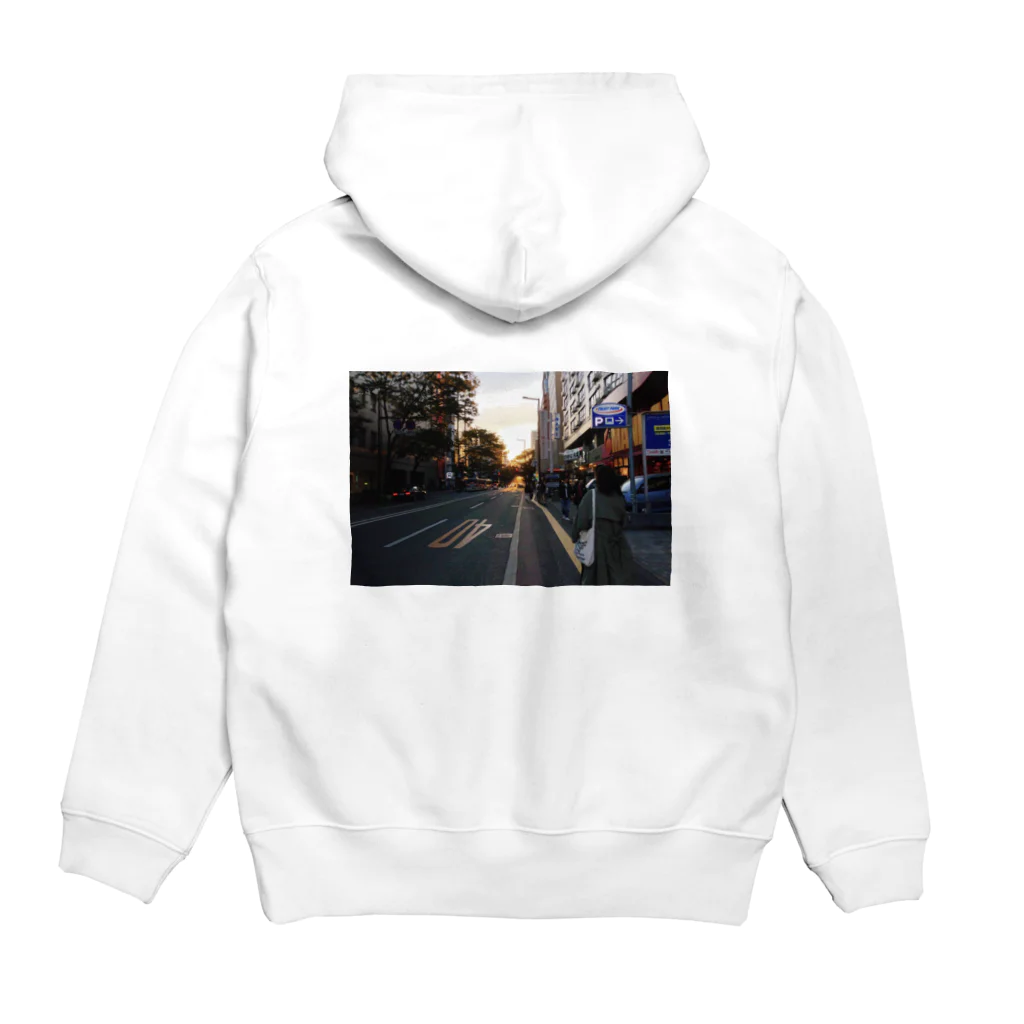 Keiichi Fukushimaのサンセット Hoodie:back