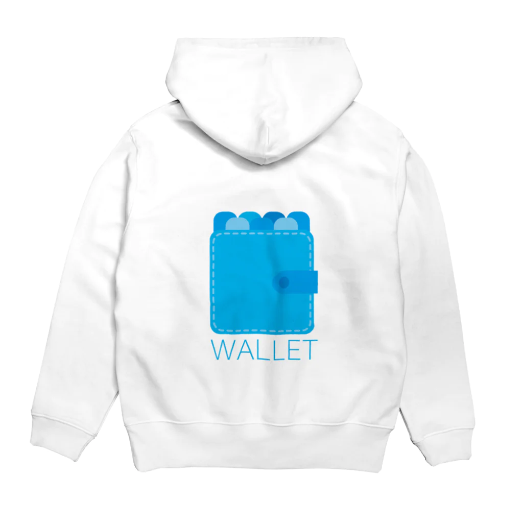 愚贅のWALLET Hoodie:back