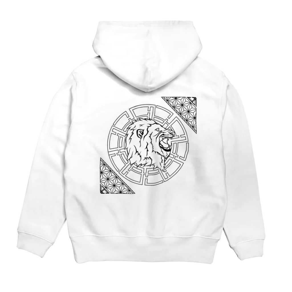 Artical-LinkのArtical  Link / LION Hoodie パーカーの裏面