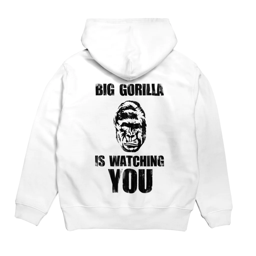 inoue_123のBIG GORILLA IS WATCHING YOU Hoodie:back