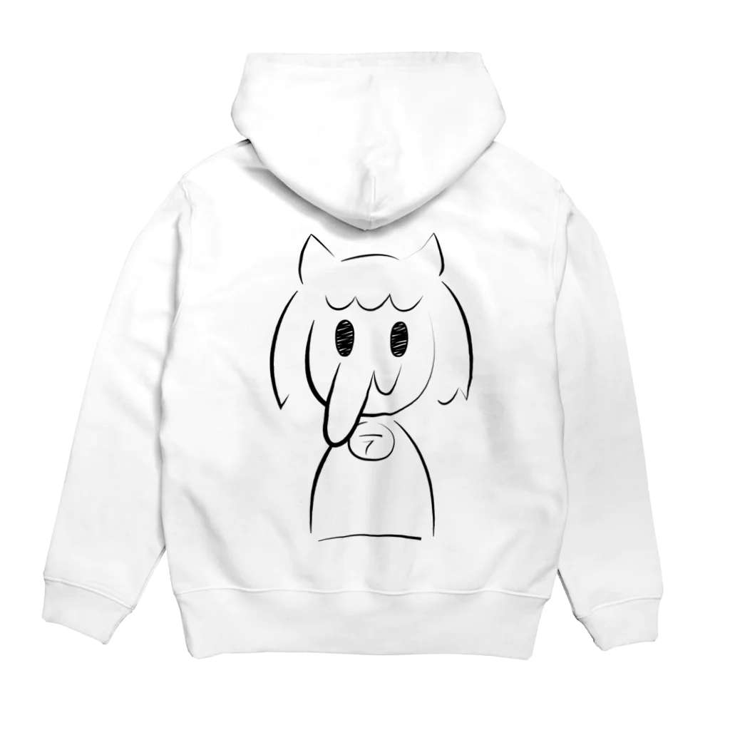 ちんちくりんぼうずのワンコちゃん Hoodie:back