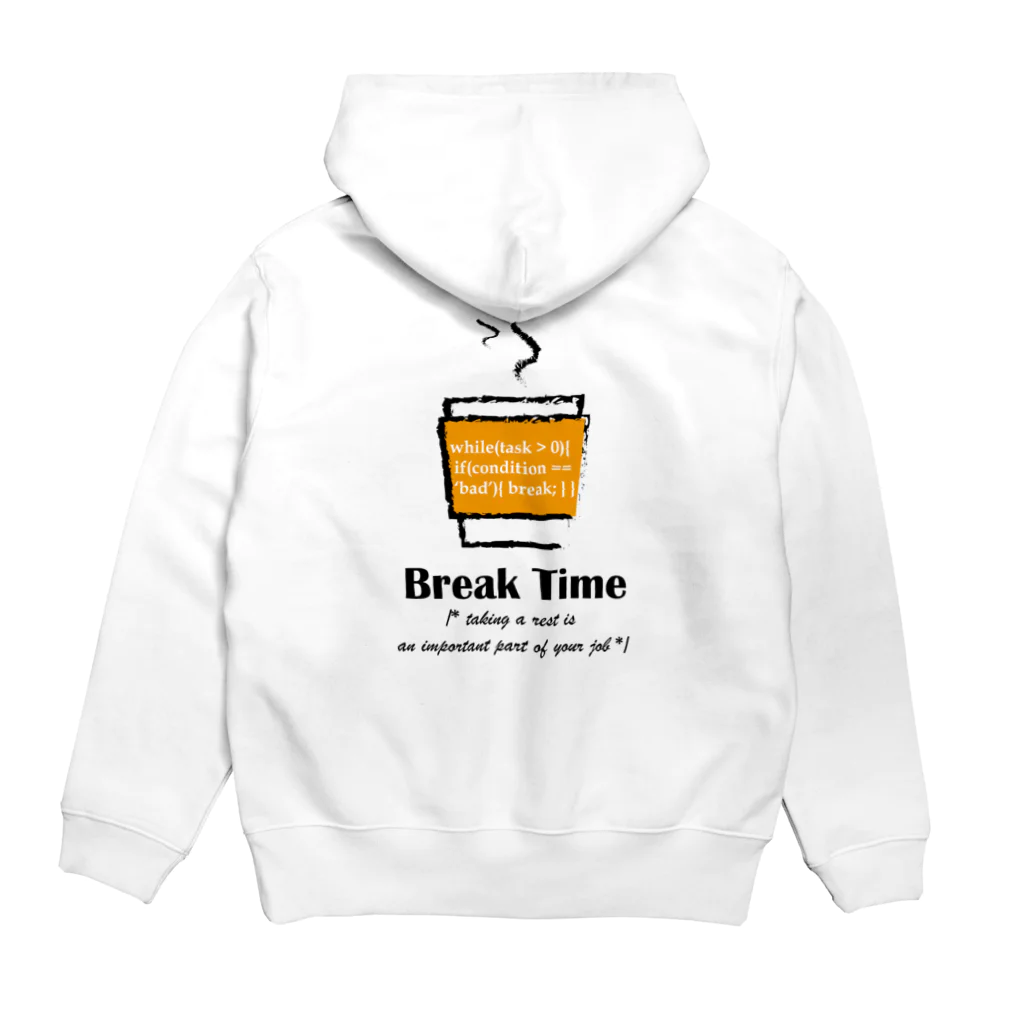 snippetsのBREAK TIME Hoodie:back