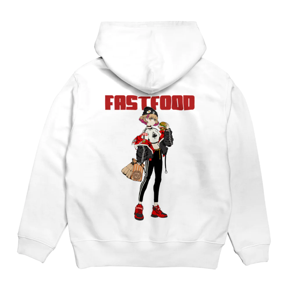 HOLLOW SQUIDのFASTFOOD Hoodie:back