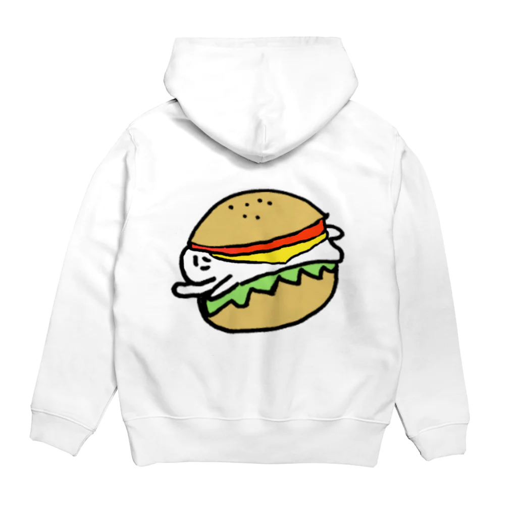 おもちのハンバーガー Hoodie:back