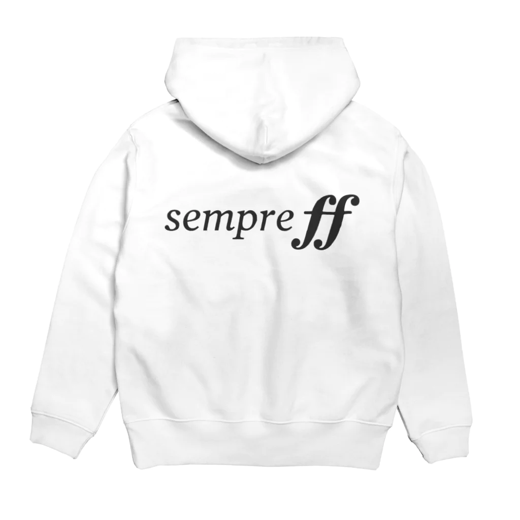 もりてつのsempre ff パーカーの裏面