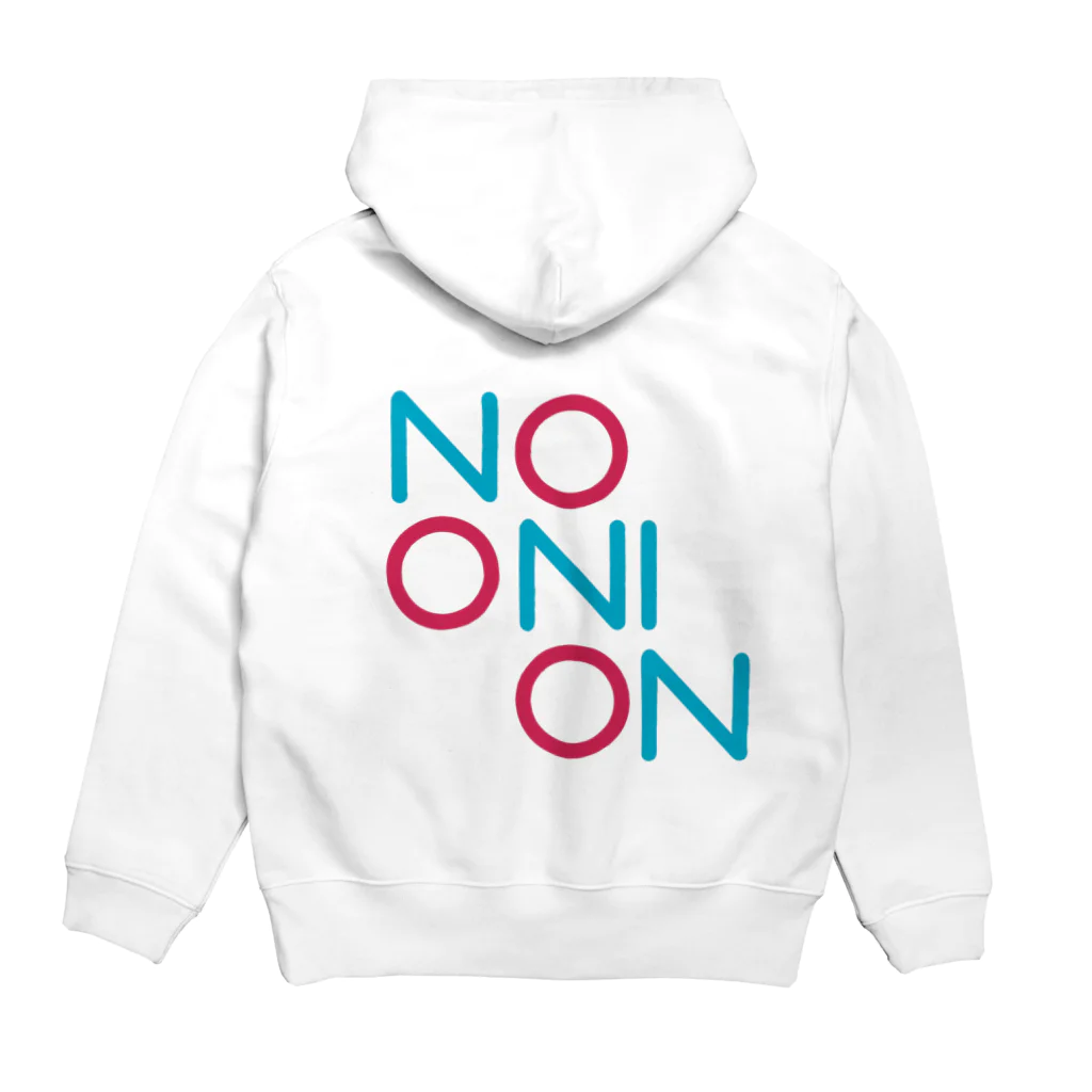  酔醒のNo onion Hoodie:back