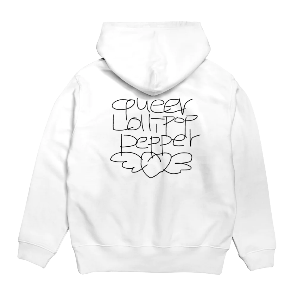 queer_lollipop_pepperのqlpロゴグッズ Hoodie:back