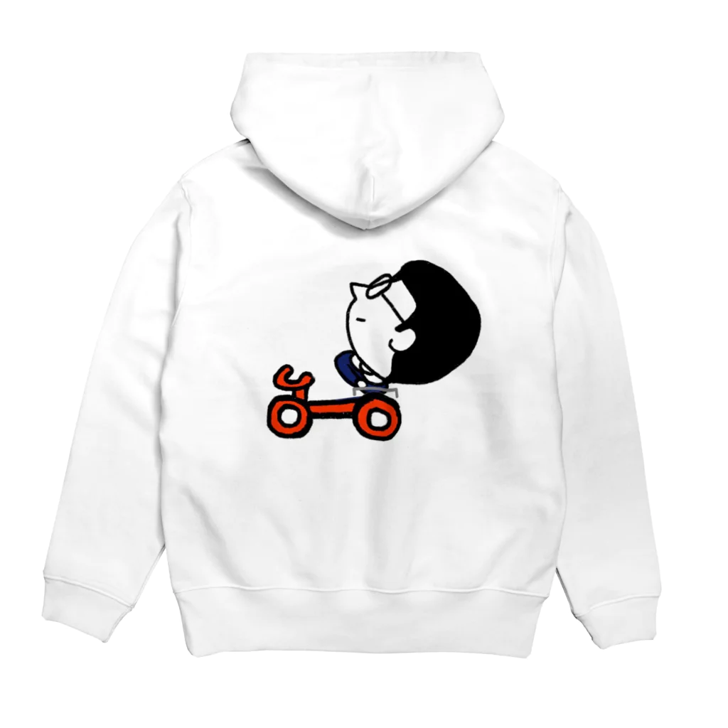 カワイーソー🀄️緑一色しか勝たん  麻雀グッズのチャーリー・パーカー Hoodie:back