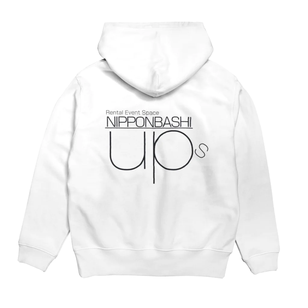 日本橋UPsのOFFICIALロゴ Hoodie:back