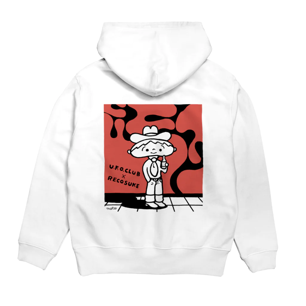 東高円寺U.F.O.CLUB webshopのレコスケくん x U.F.O.CLUBオリジナルパーカー Hoodie:back