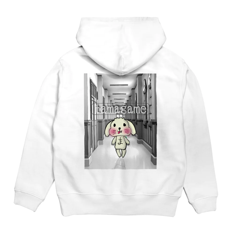 tamagame777の自宅警備のまろんくん Hoodie:back