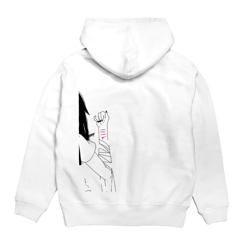 なるみの病んでマちゃん Hoodie:back