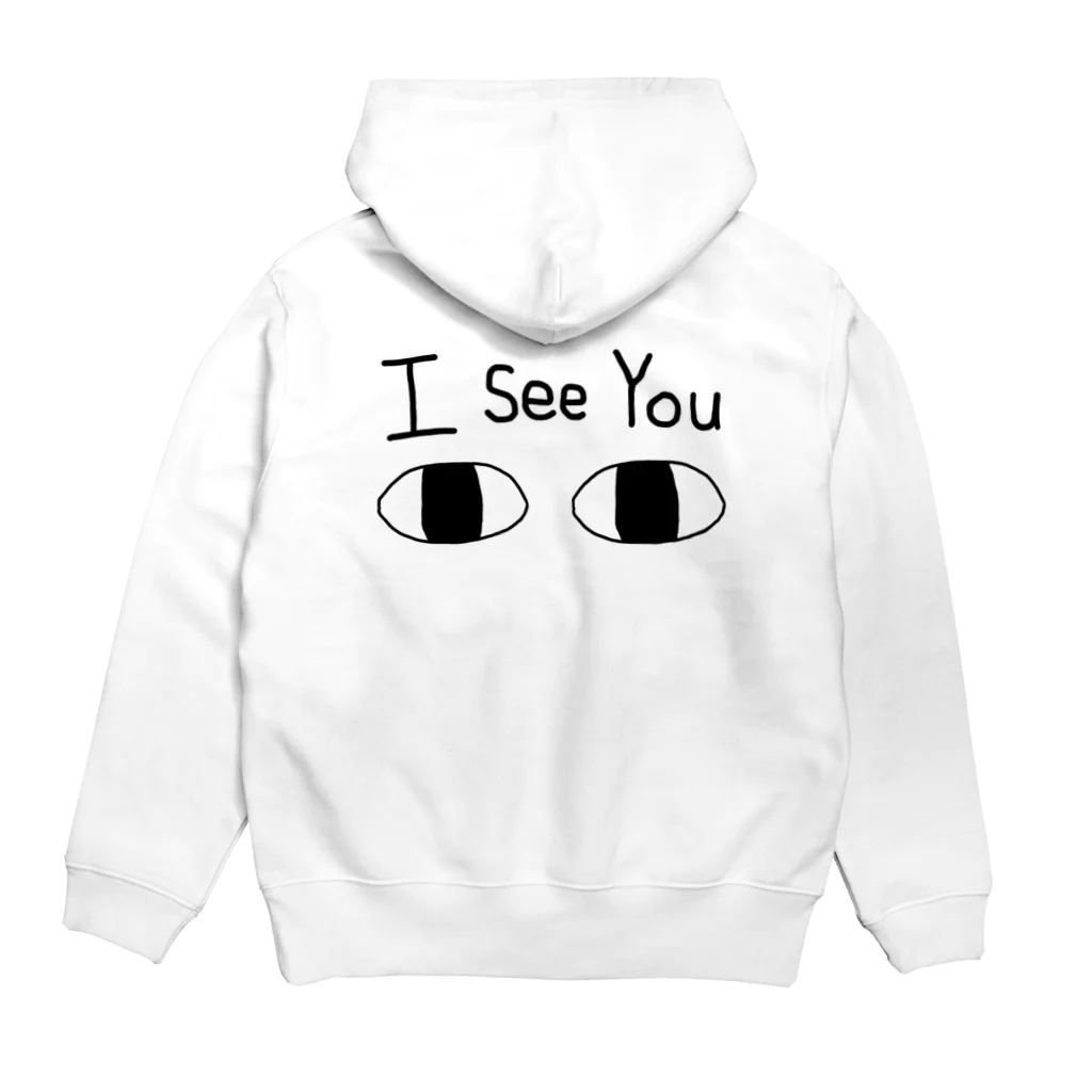 冷蔵庫のI see You (お前を見ているぞ) Hoodie:back