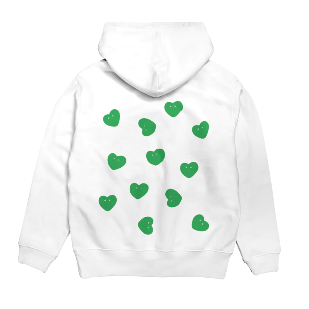 doppyのLOVE MAN GREEN Hoodie:back