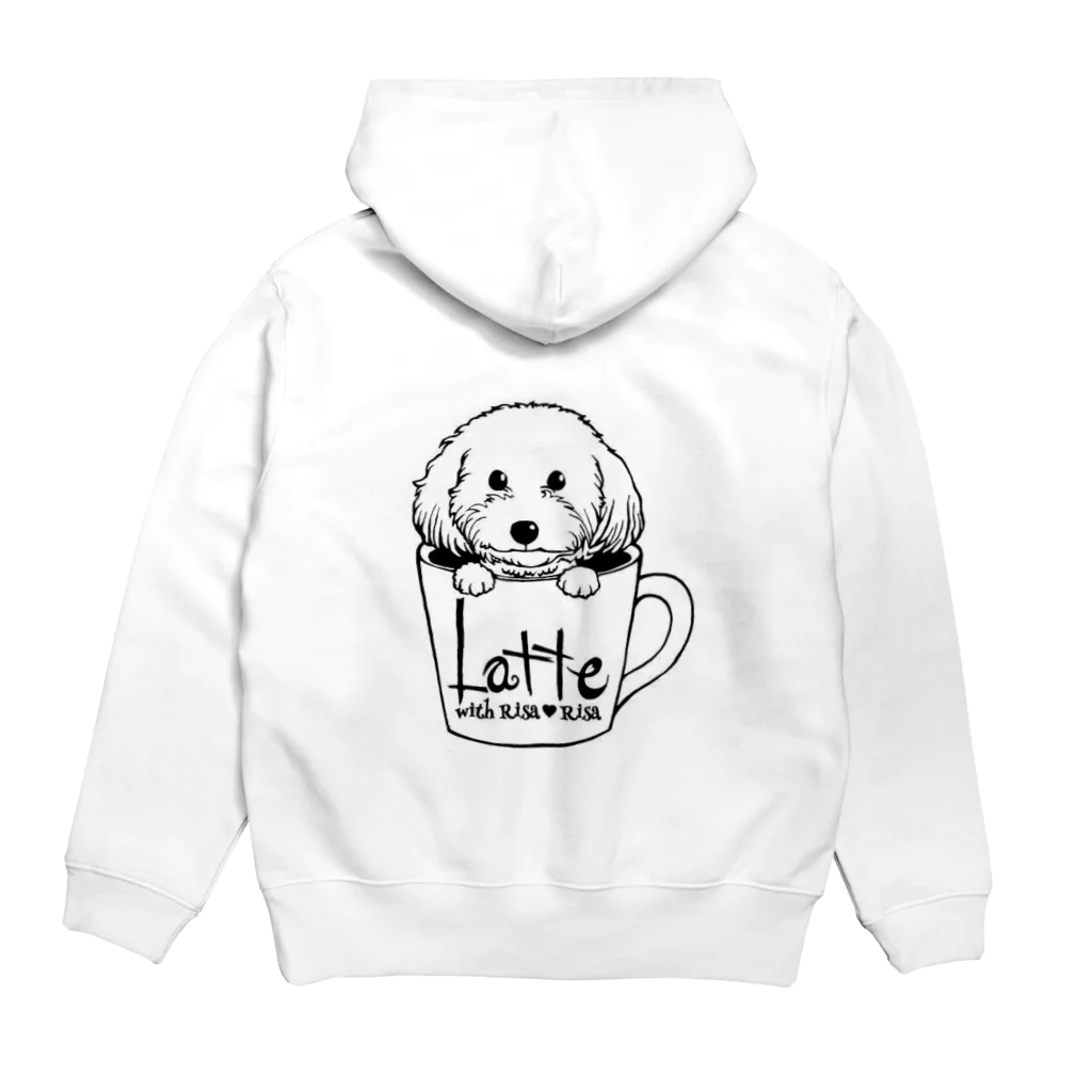 マルプー ラテのlatte with RisaRisa Hoodie:back