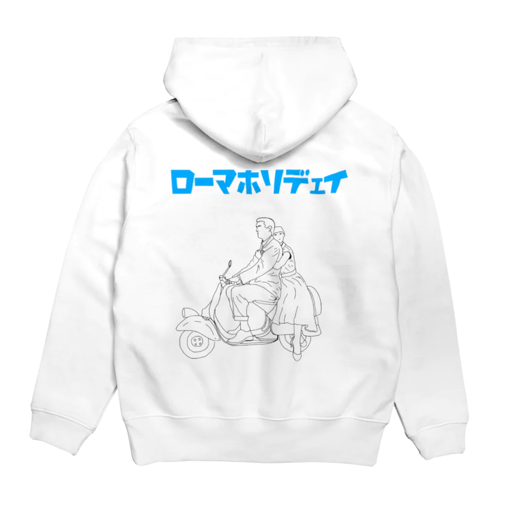 TANOSHINDAMONGACHI のローマの休日　パーカー Hoodie:back