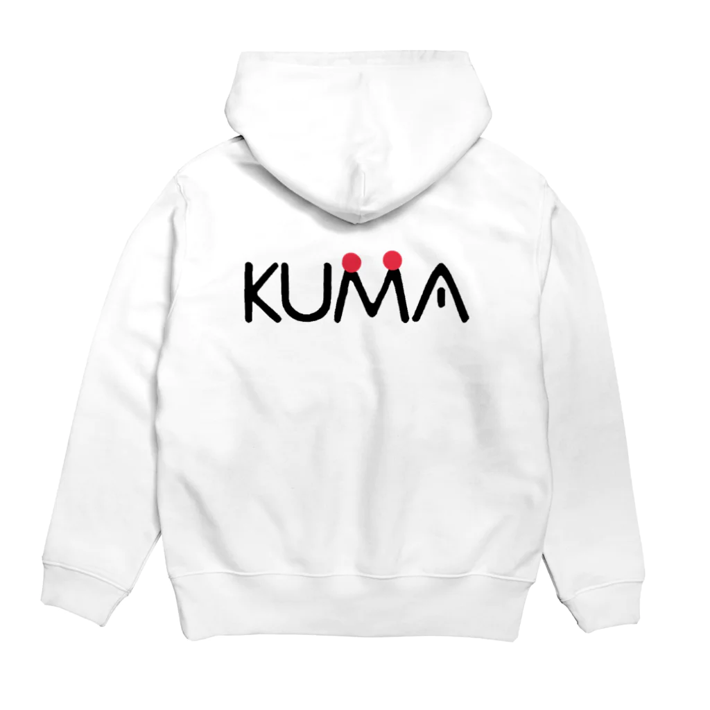 Kuro*s BrandのKUMA パーカーの裏面