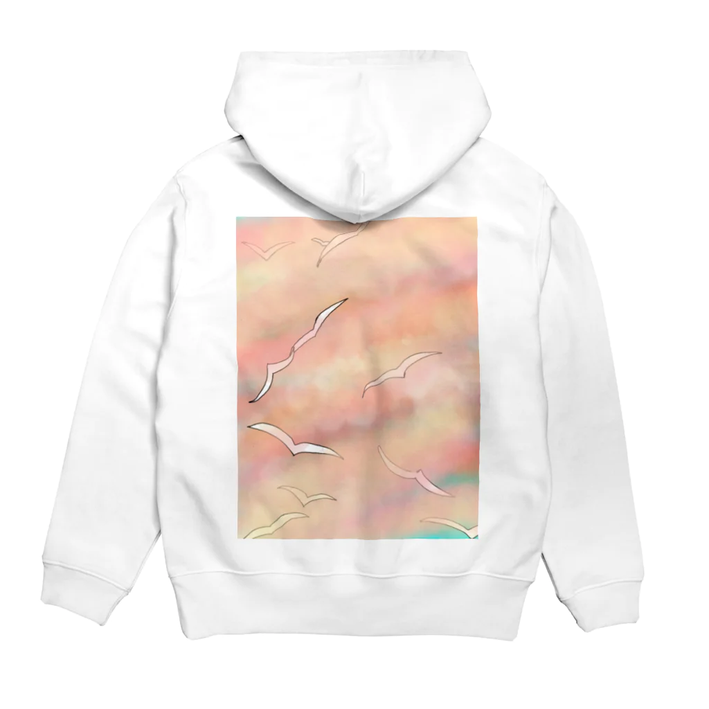 Sunriseの夕空 Hoodie:back