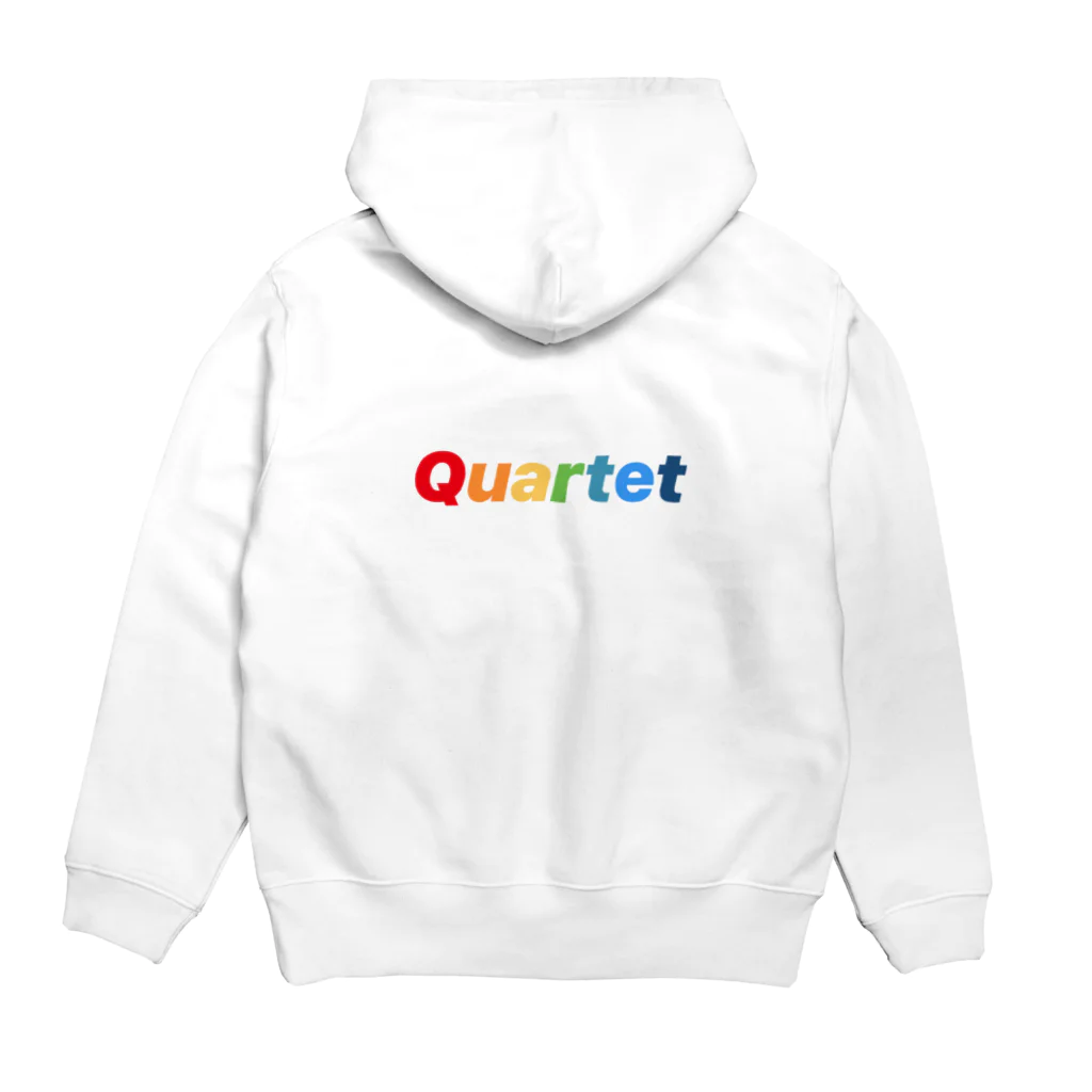 quartetのQuartet be ture Logo パーカーの裏面