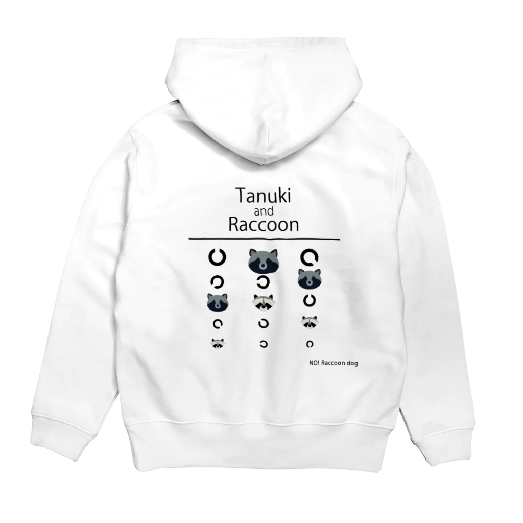 ぽんぽこ商店のTanuki and raccoon Hoodie:back