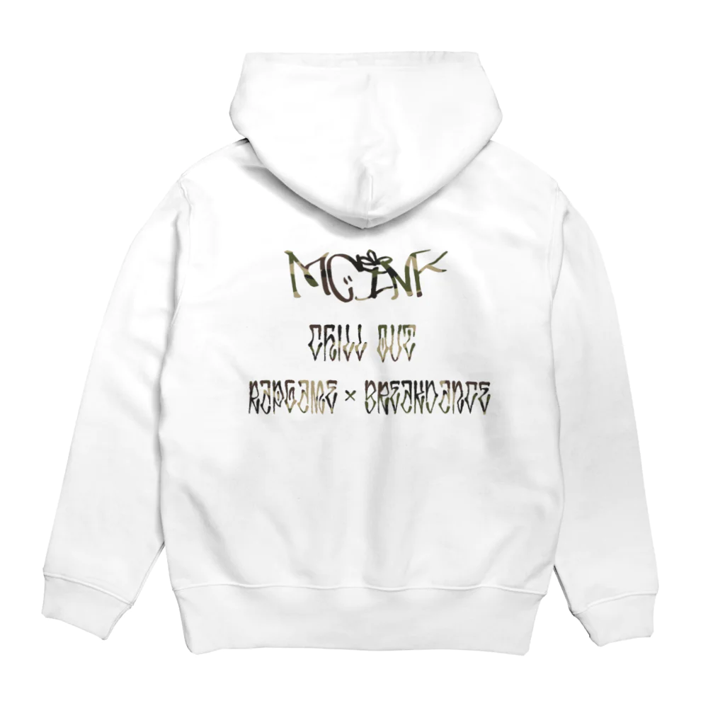 MCINKのChill out hoodie  パーカーの裏面