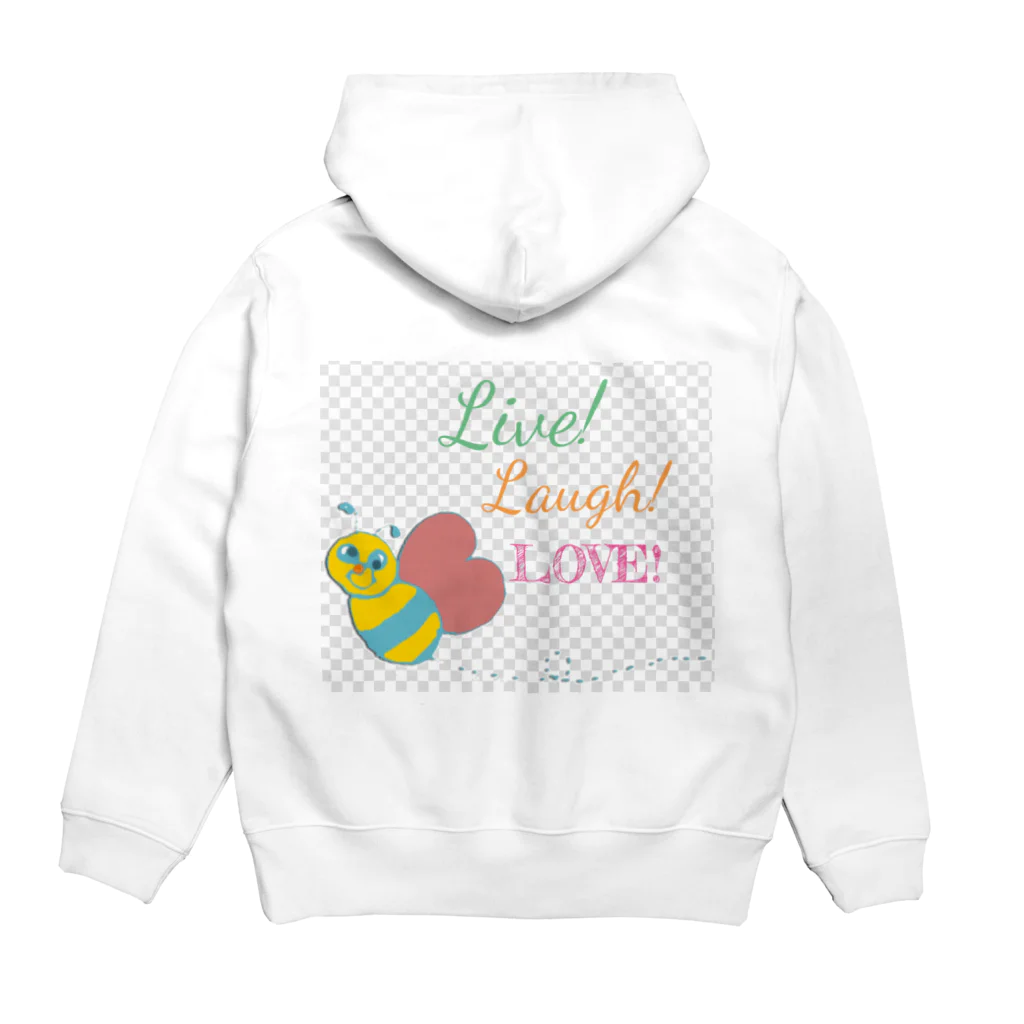 lifejourneycolorfulのLive Laugh Love Hoodie:back