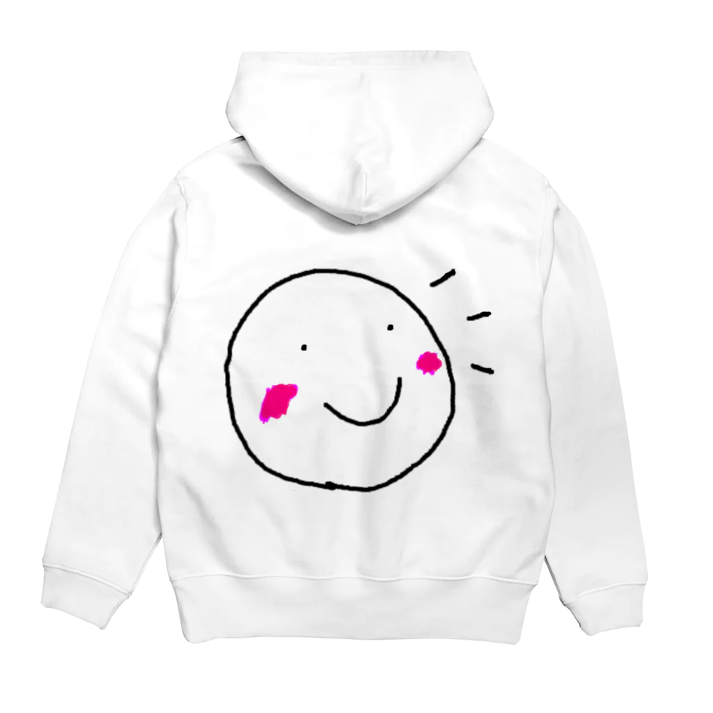 でおきしりぼ子の実験室ののりこえくん(かおだけ) Hoodie:back