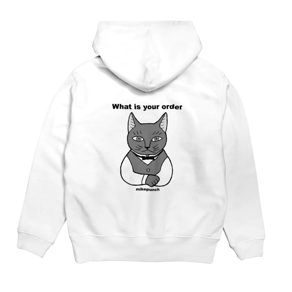 mikepunchのWhat is your order ご注文は? Hoodie:back