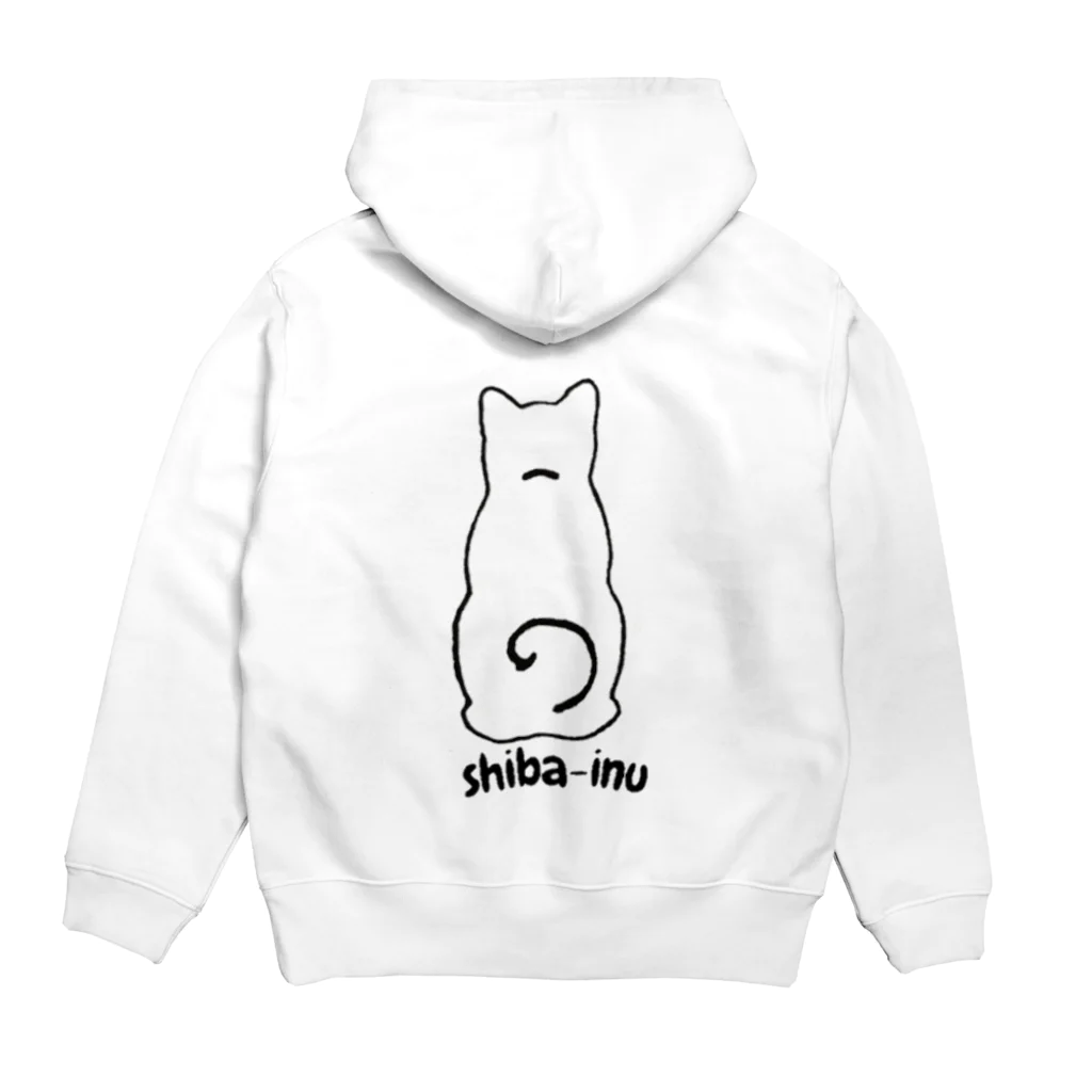 こんがり柴犬の柴犬 Hoodie:back