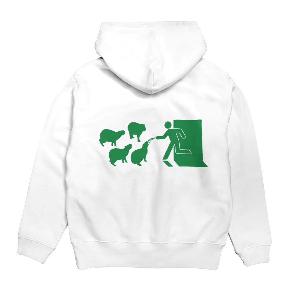 永嶋彩菜｜カピバラ部のカピバラへの扉 Hoodie:back