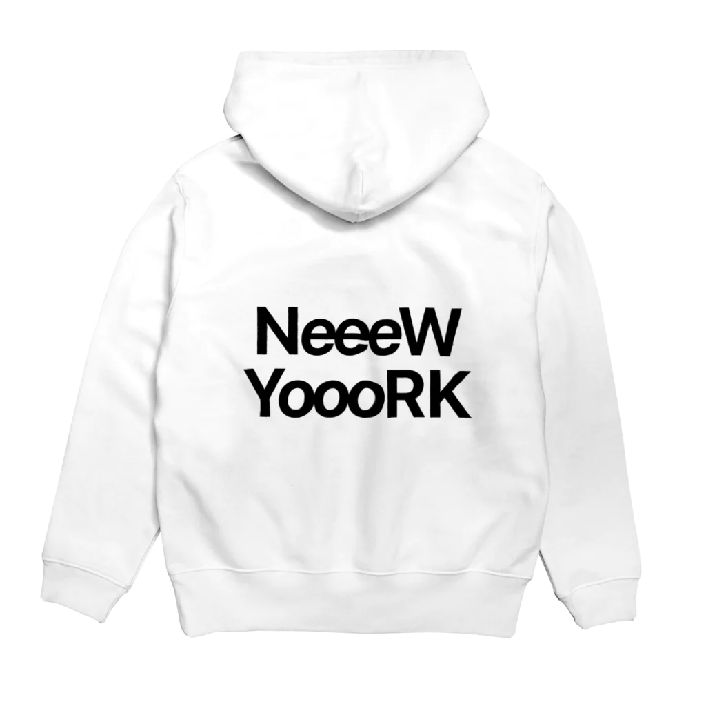 おシャツさんのNeeeW YoooRK（淡色用） Hoodie:back