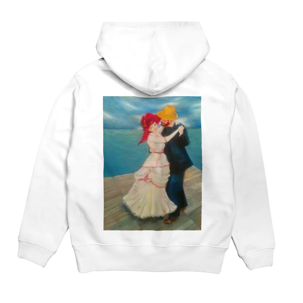 深夜のお絵かきクラブの大桟橋のダンス（限定10品） Hoodie:back