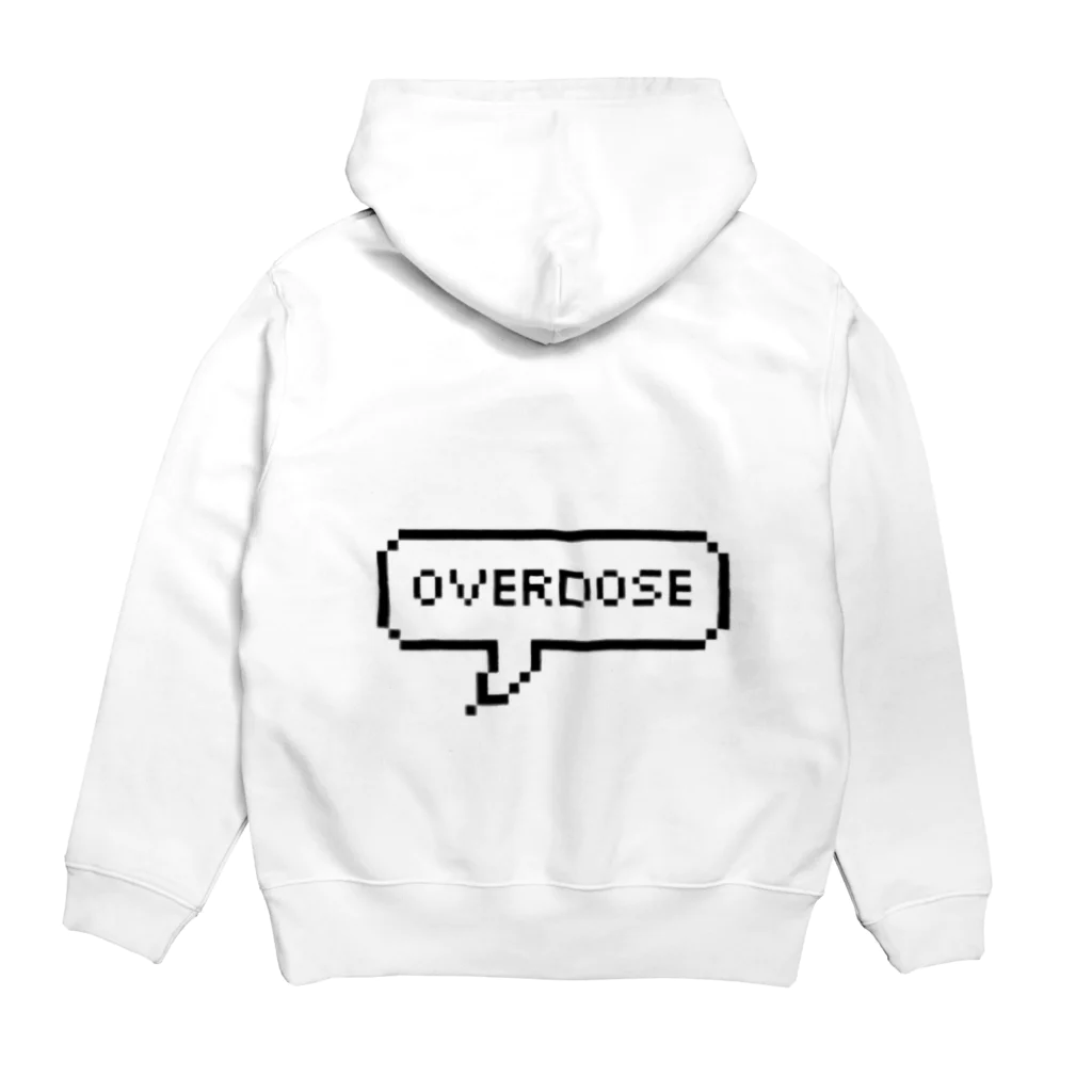 ayapiのoverdose パーカーの裏面