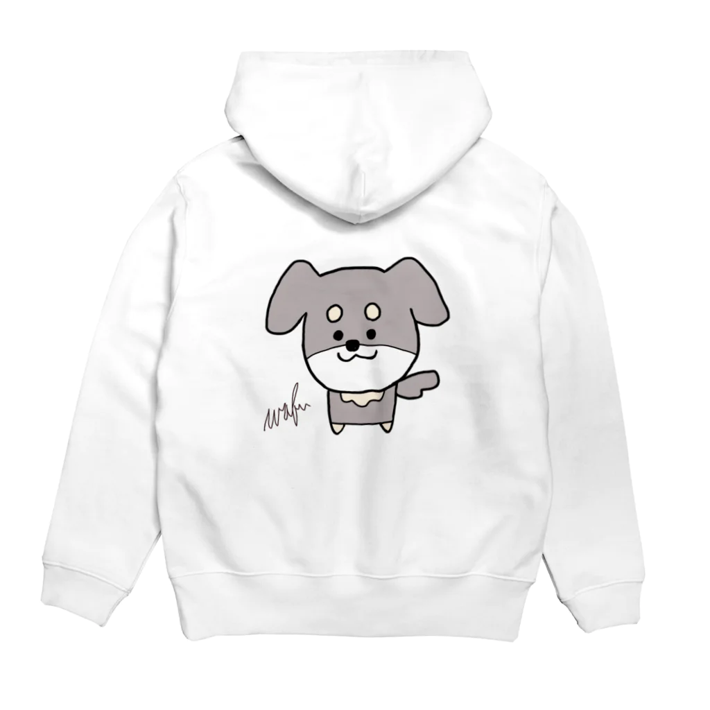 wafuniのゆるいぬ　（ネーム入り） Hoodie:back