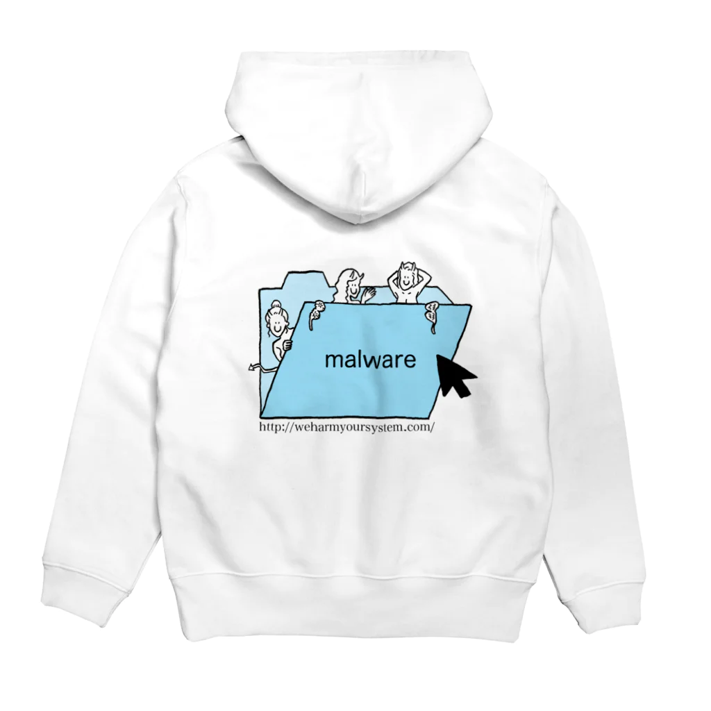 BOREDAMNのmalware Hoodie:back