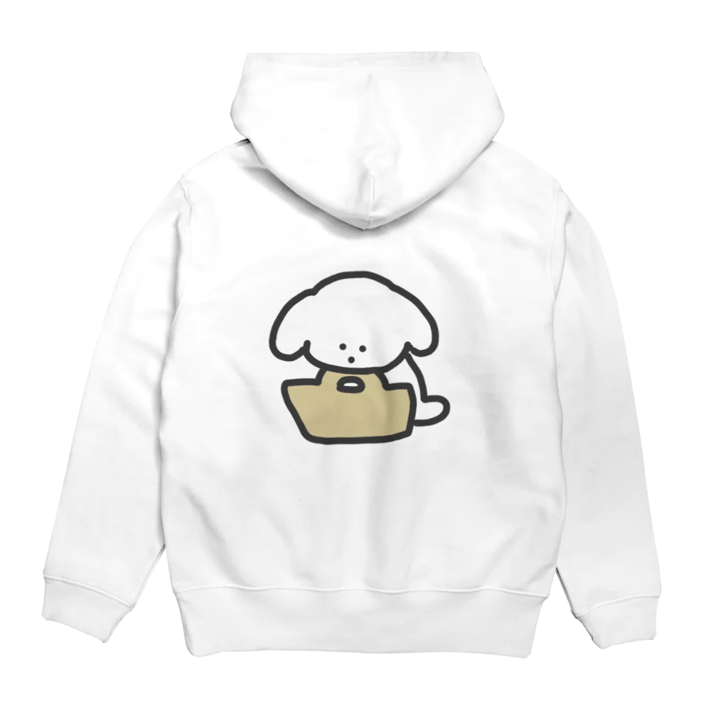 ずーちショップのお買物わんこ Hoodie:back