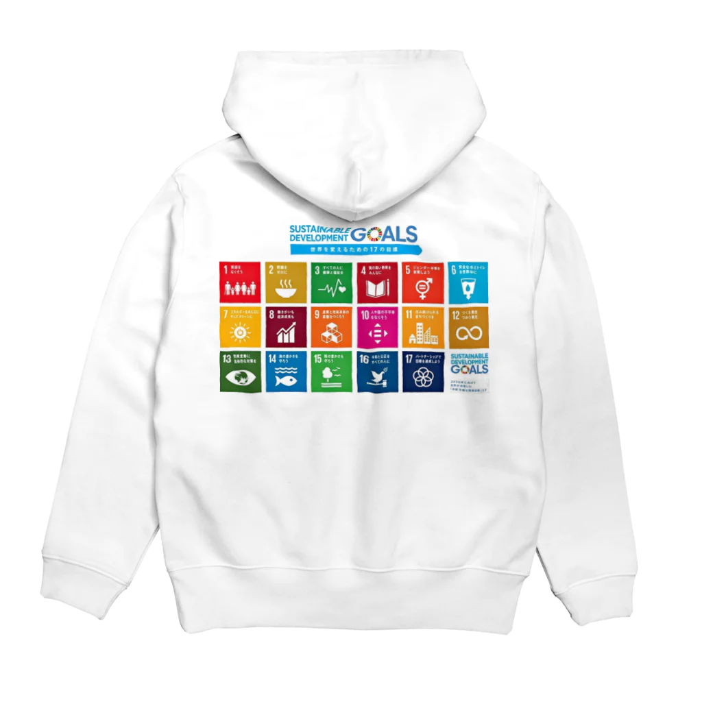 開運CROSS❖JAPAN。のSDGs JAPAN Hoodie:back