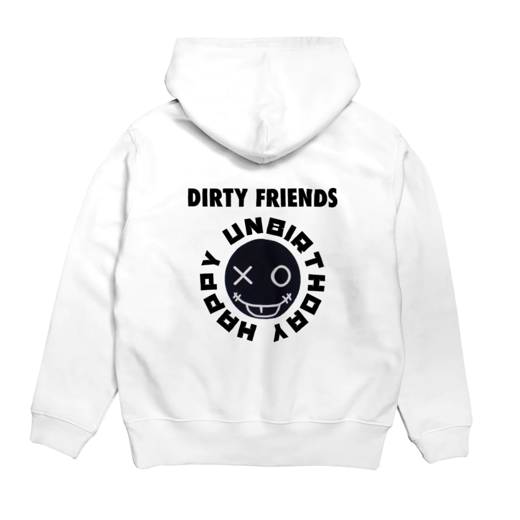 DIRTY FRIENDSのオリジナルLOGOTシャツ Hoodie:back