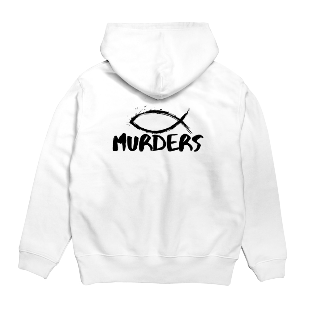 魚MURDERS公式SHOPの魚MUDERS Hoodie:back