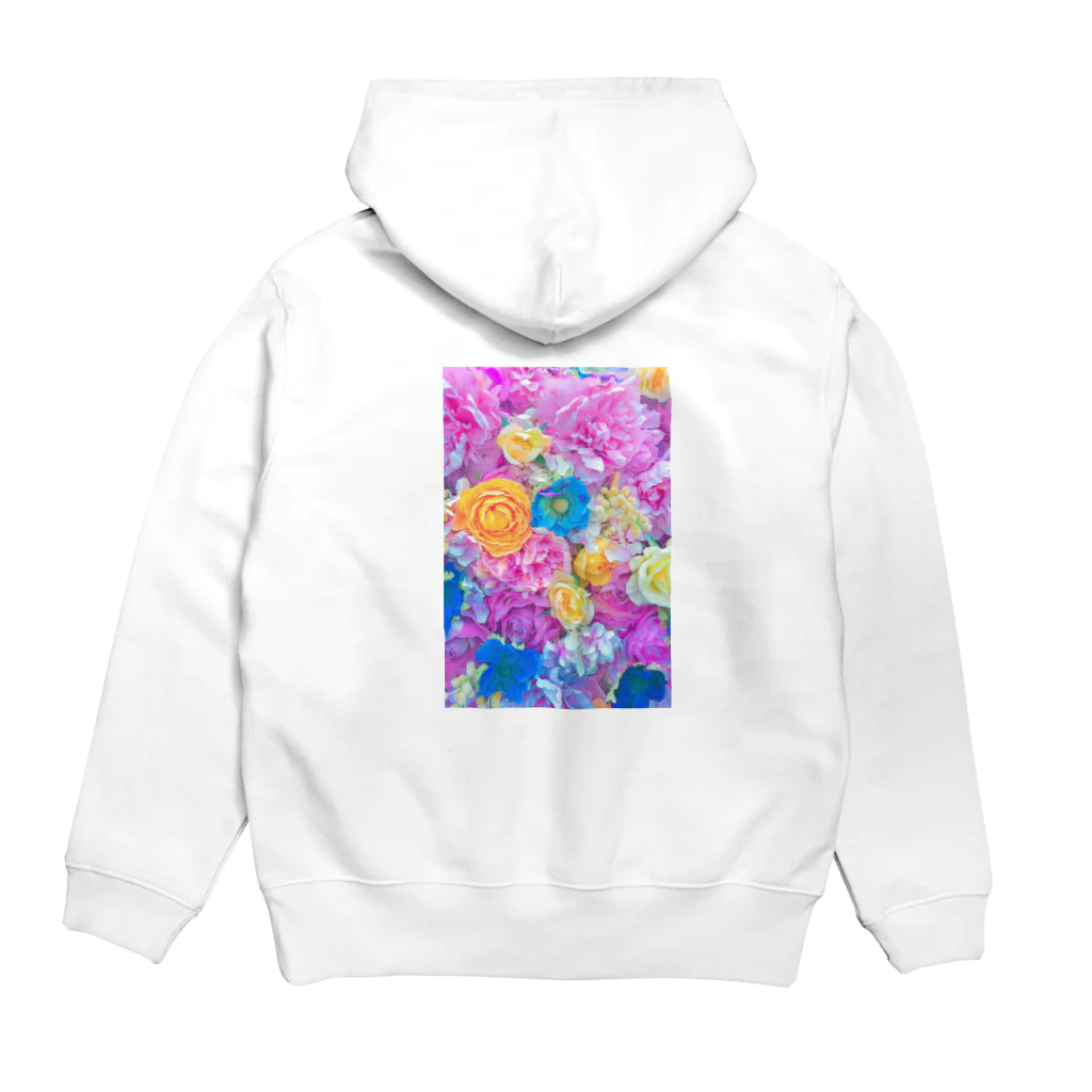 MoMoMの花柄 Hoodie:back