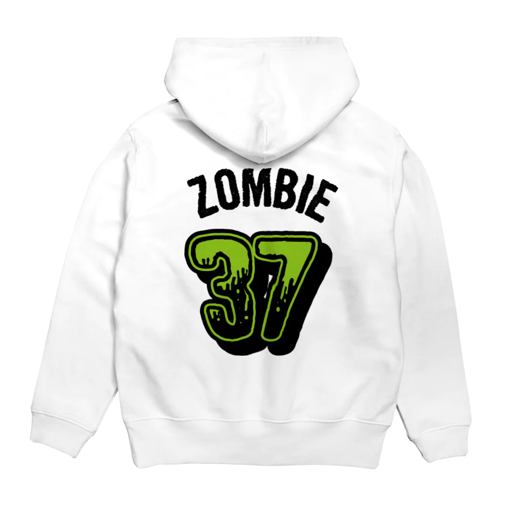 SAUNA ZOMBIESのSAUNAZOMBIES -BASEBALL HOODIE - Hoodie:back