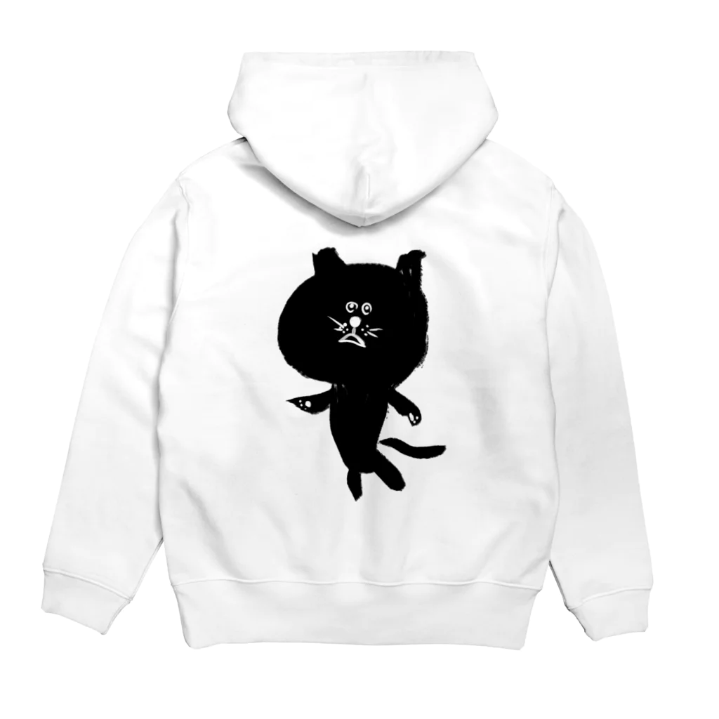 newmeの筆猫-fudeneko- Hoodie:back