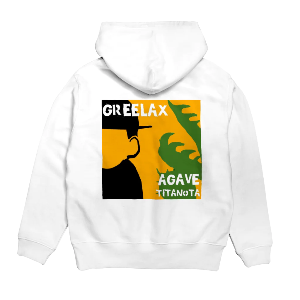 gree_laxのGREELAX コラボ　パキポキ Hoodie:back