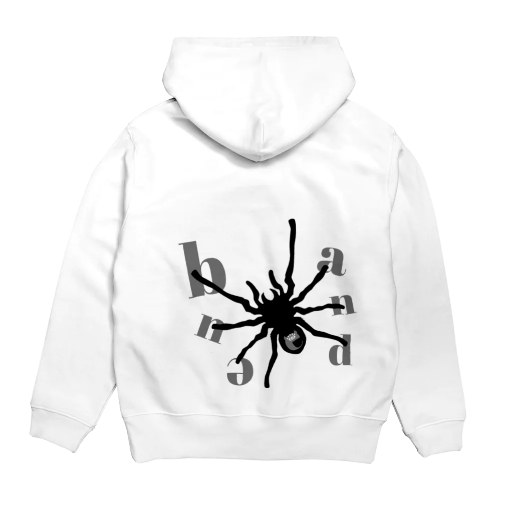 bannedのbanned スパイダーロゴ Hoodie:back