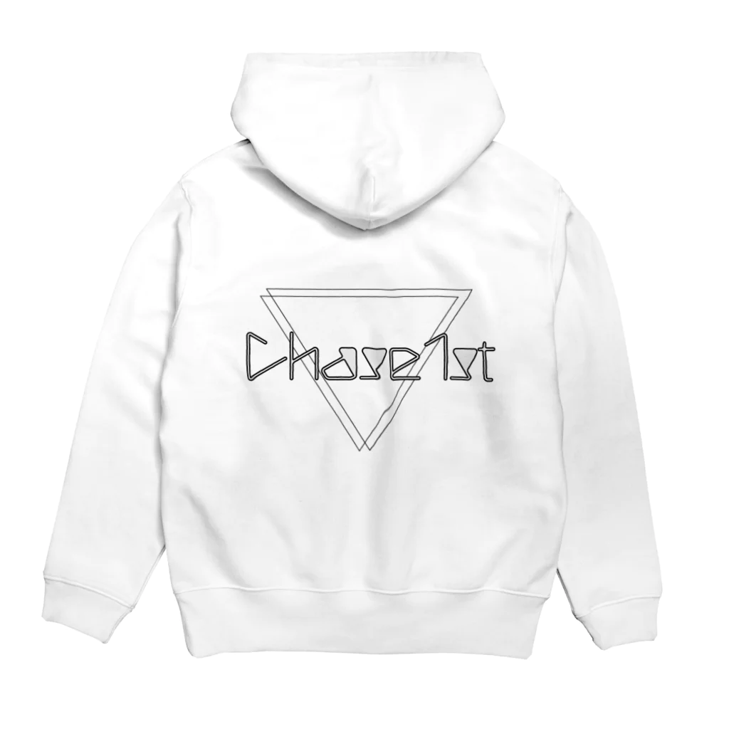 Chase1stのchase1st-ロゴ- Hoodie:back