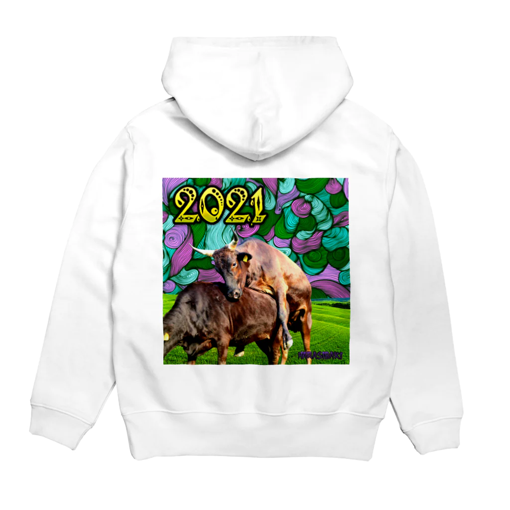 ハラシバキ商店の2021.NEW YEAR.LIMITED Hoodie:back