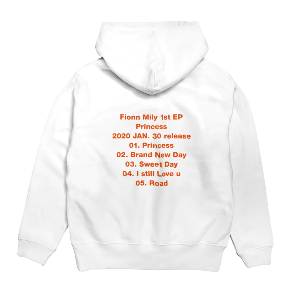 Fionn Milyの"Princess" オリジナル限定 パーカー Hoodie:back